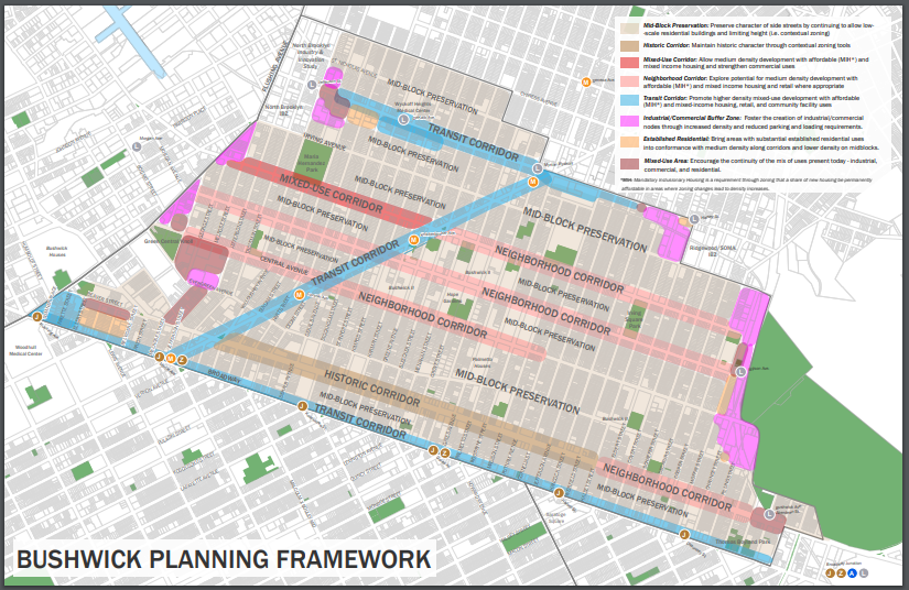 bushwick planning map