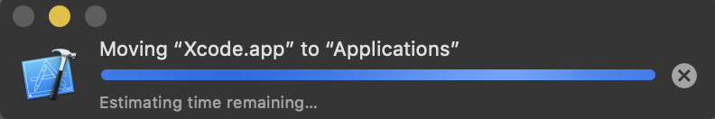 moving xcode to applications